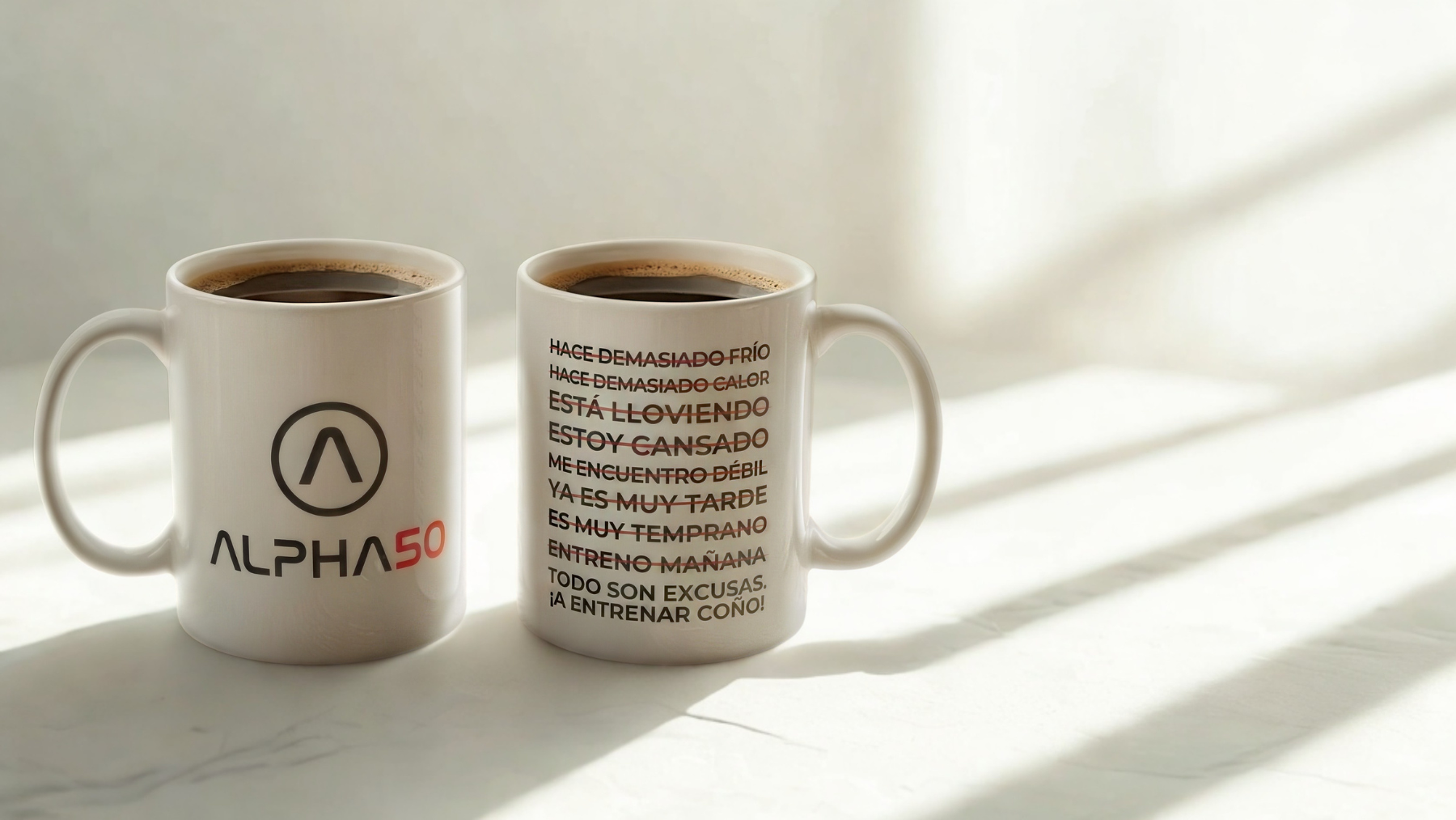 Taza Alpha50 - Todo son excusas